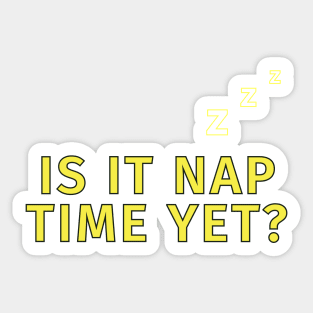 Nap time Sticker